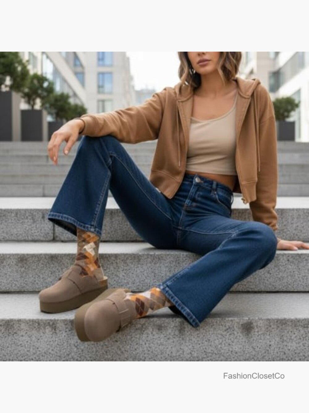 Genuine Suede Cork Footbed Platform Clog, +Comfort, Wide Widths Available - Picture 3 of 7